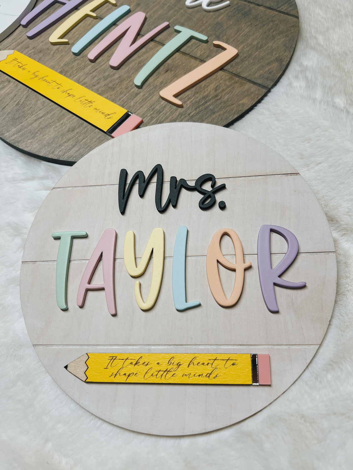 Teacher Name Mini Round