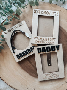 Fathers Day Photo Fridge Magnet/Visor Clip