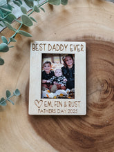 Load image into Gallery viewer, Fathers Day Photo Fridge Magnet/Visor Clip
