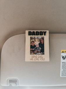 Fathers Day Photo Fridge Magnet/Visor Clip