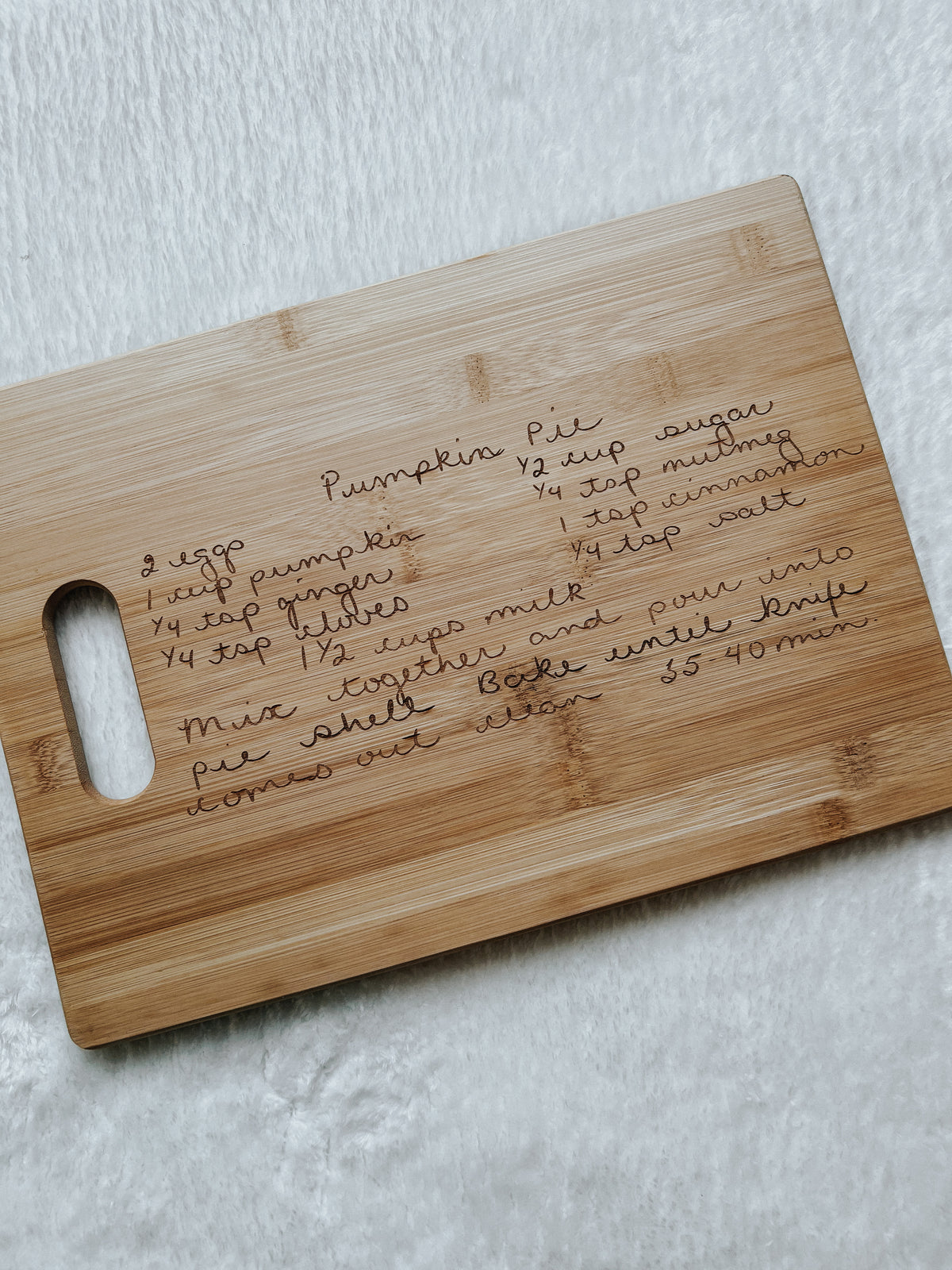 Recipe Cutting Board