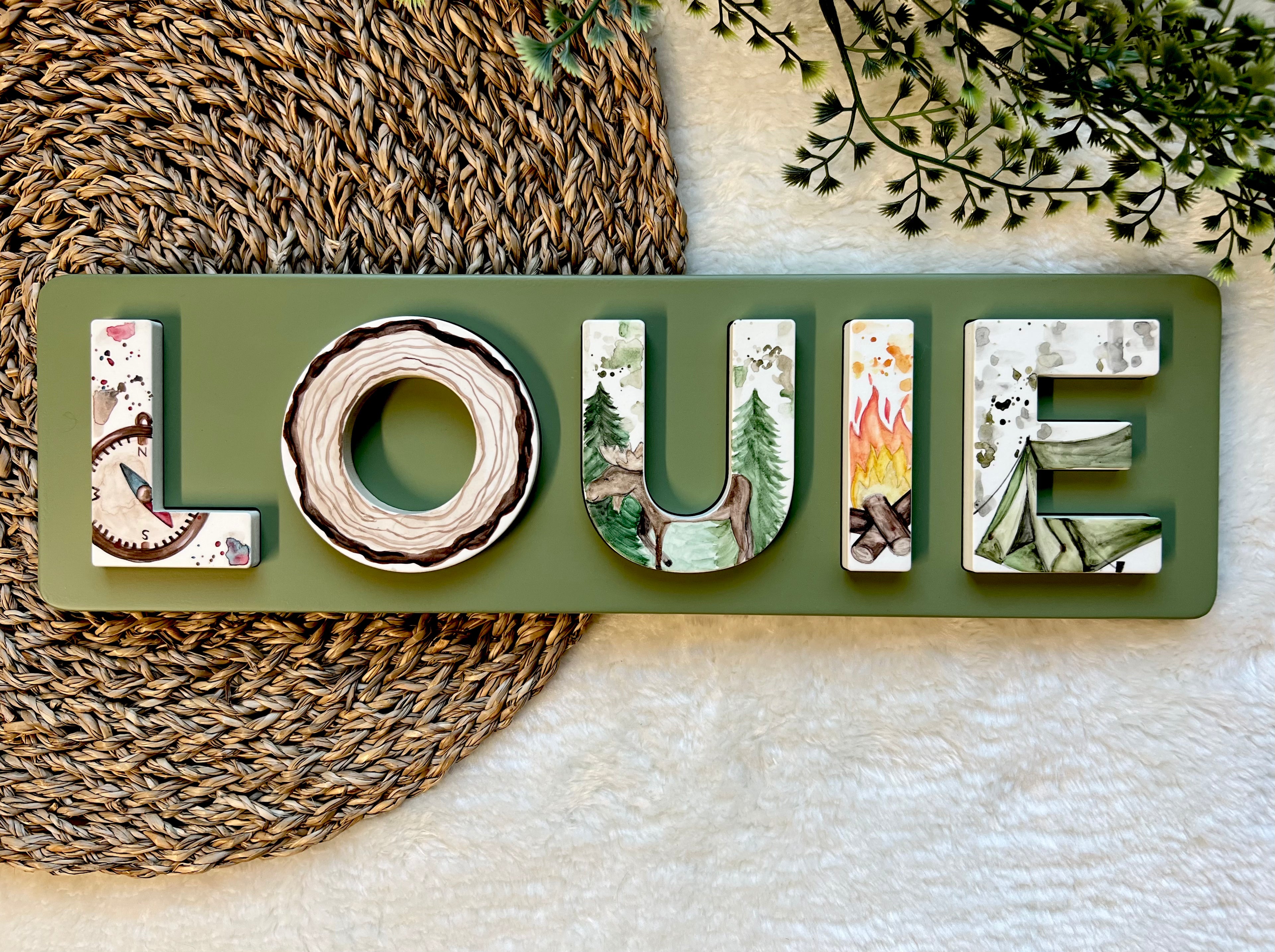 Wood Name Puzzle *DEPOSIT