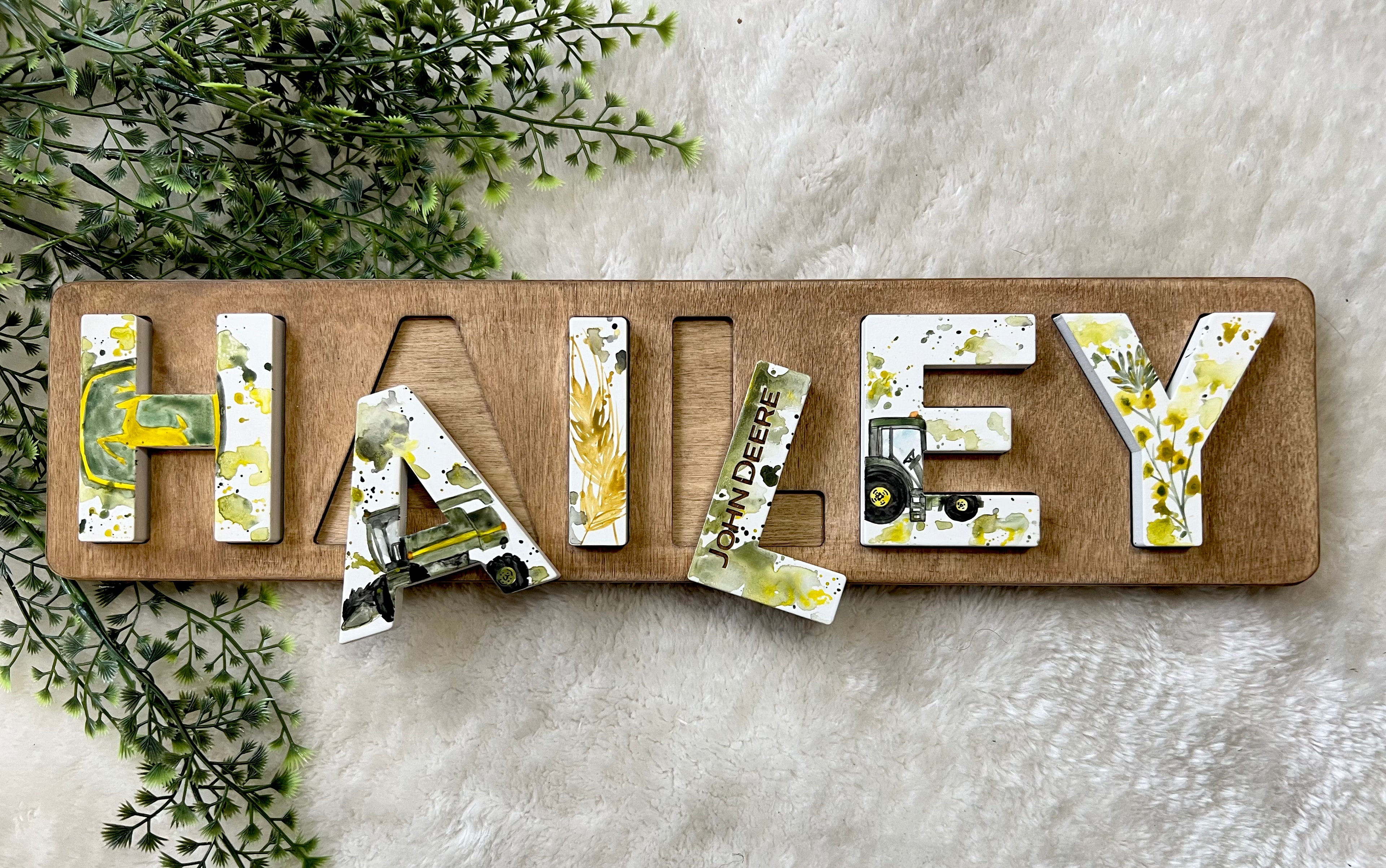 Wood Name Puzzle *DEPOSIT