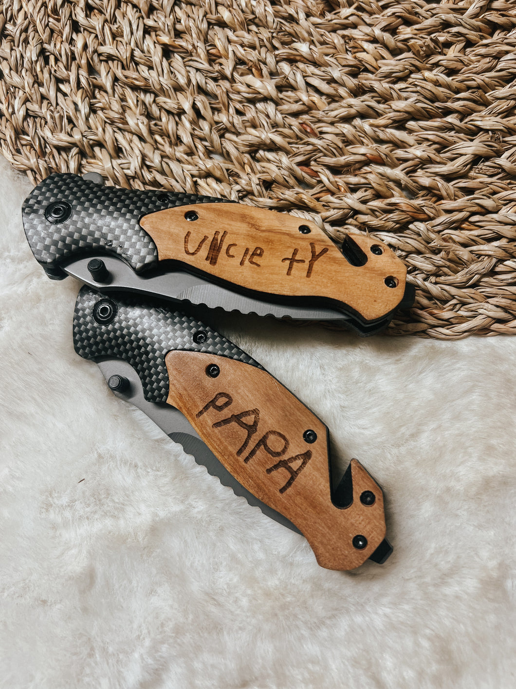 Personalized Carbon Fiber Pocket Knife Tool