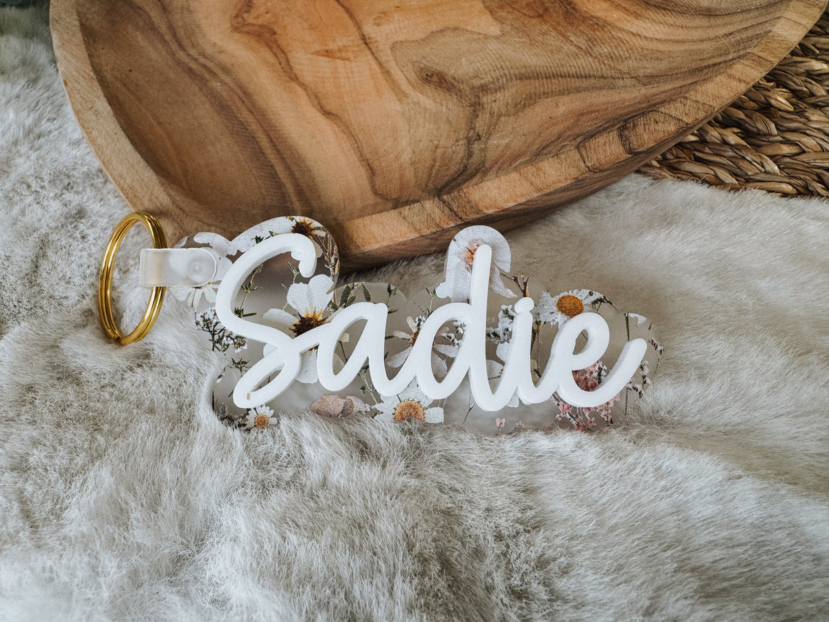 Acrylic Name Keychain
