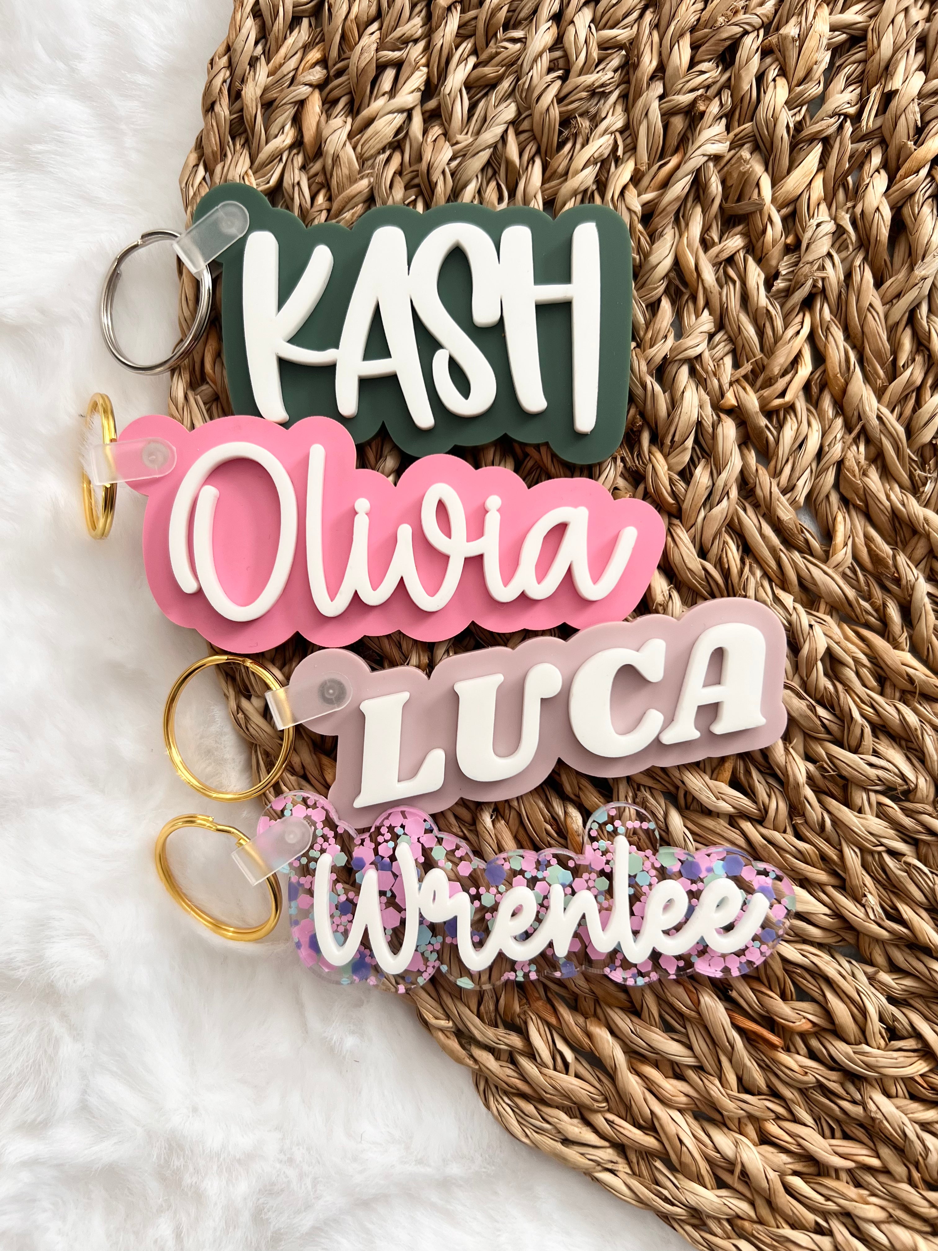 Acrylic Name Keychain