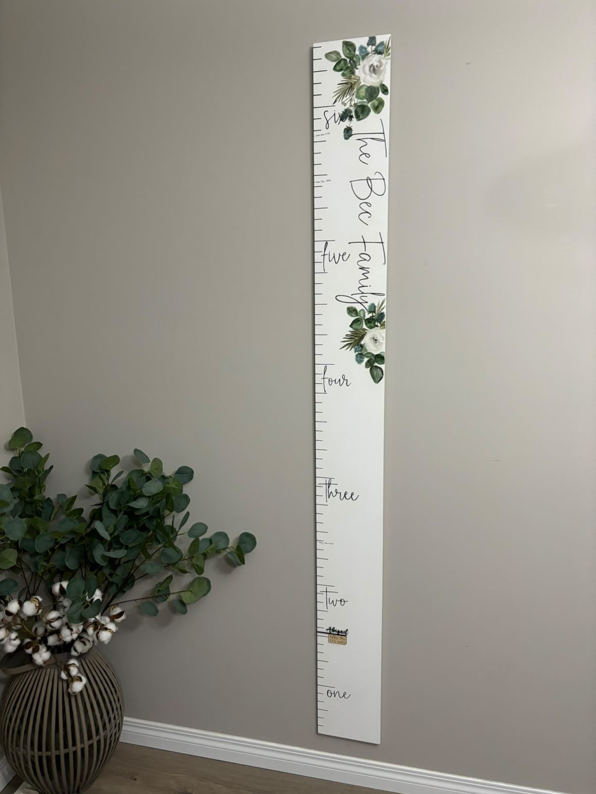 Watercolour Growth Chart