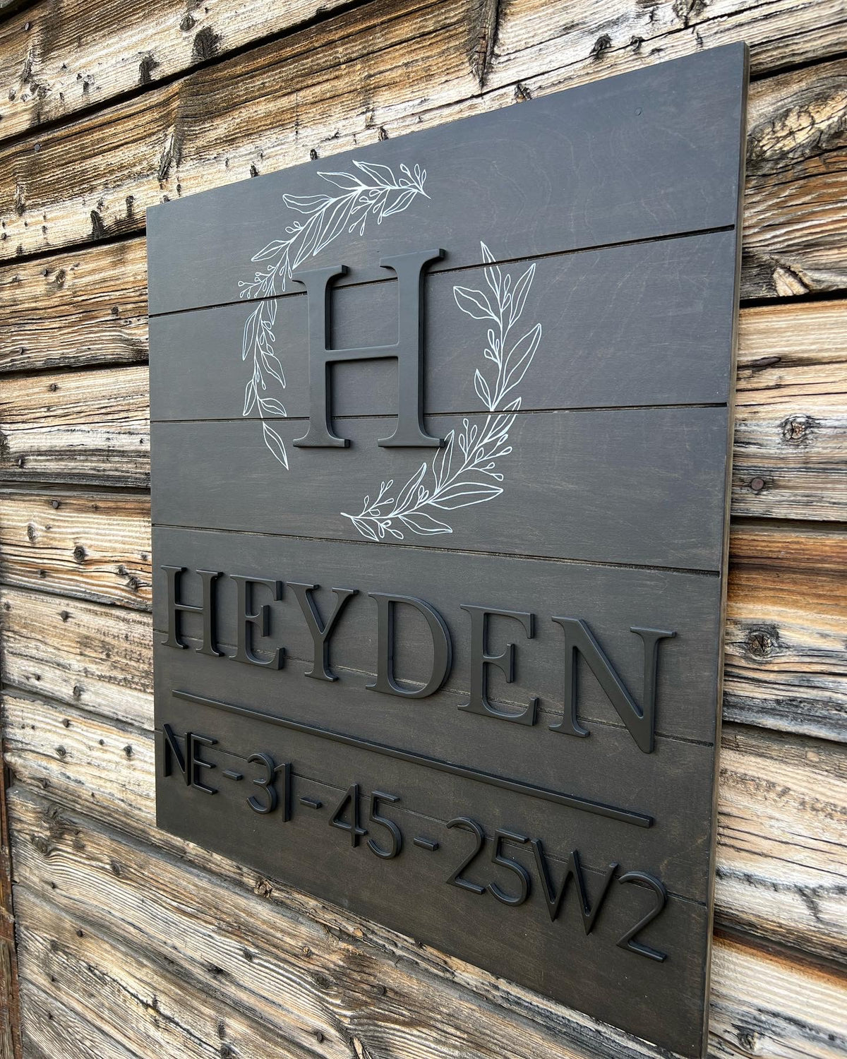 Last name + Land Location Sign