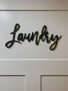 Generic Word 3D Cutout (Laundry, Welcome, Hello)