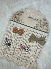 Load image into Gallery viewer, Macrame Bow/Headband Holder
