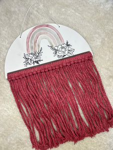 Macrame Bow/Headband Holder