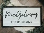 Family Name Sign