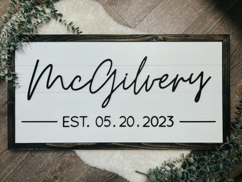 Personalized Wood Signs – Paintings by k-la