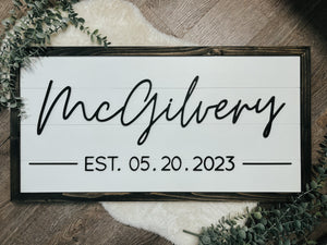 3D Last Name Sign
