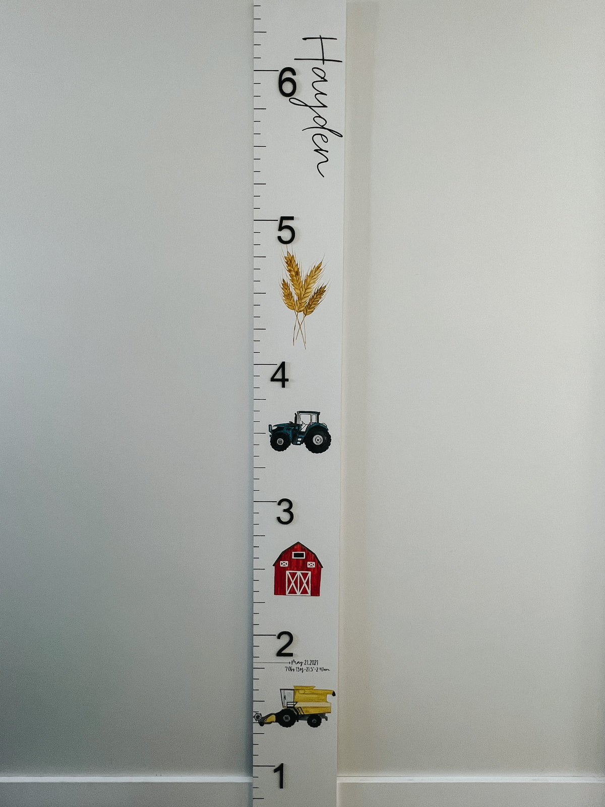Watercolour Growth Chart