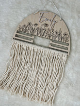 Load image into Gallery viewer, Macrame Bow/Headband Holder
