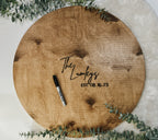 3D Round Wedding Guestbook