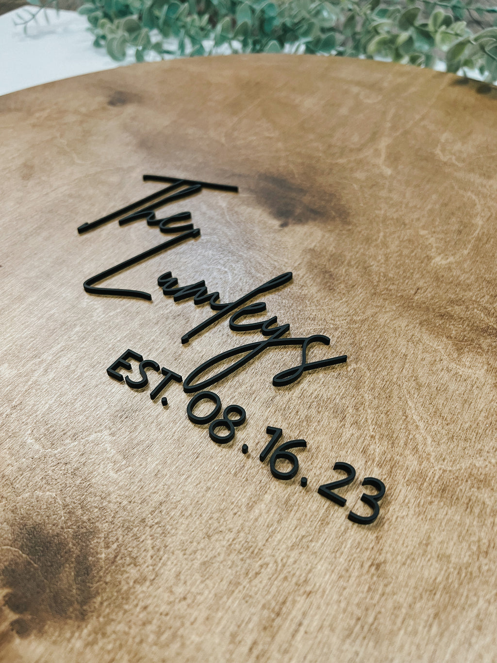 3D Round Wedding Guestbook