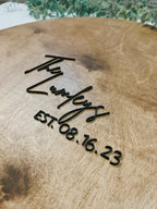 3D Round Wedding Guestbook