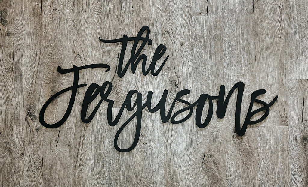 Personalized 3D Last Name Cutout