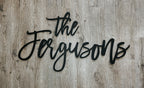Personalized 3D Last Name Cutout