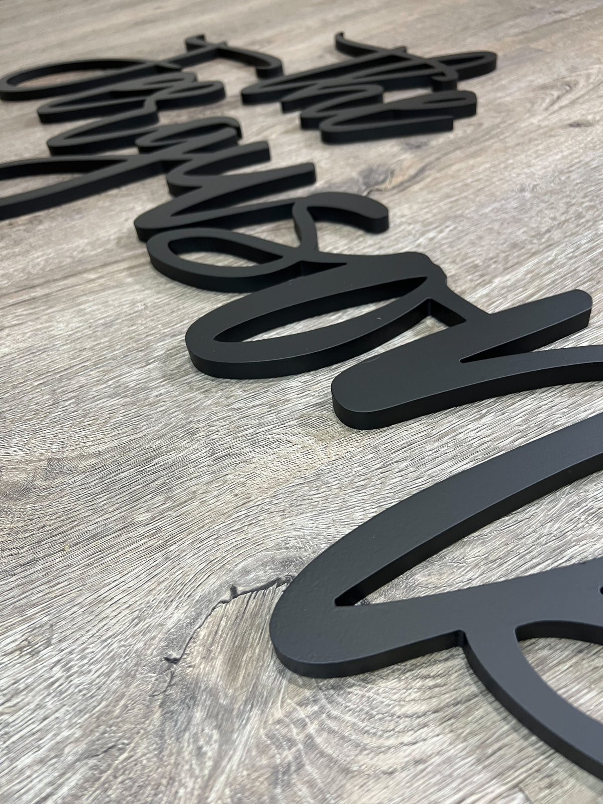 Personalized 3D Last Name Cutout