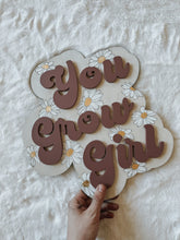 Load image into Gallery viewer, &quot;You Grow Girl&quot; Engraved Gold Floral
